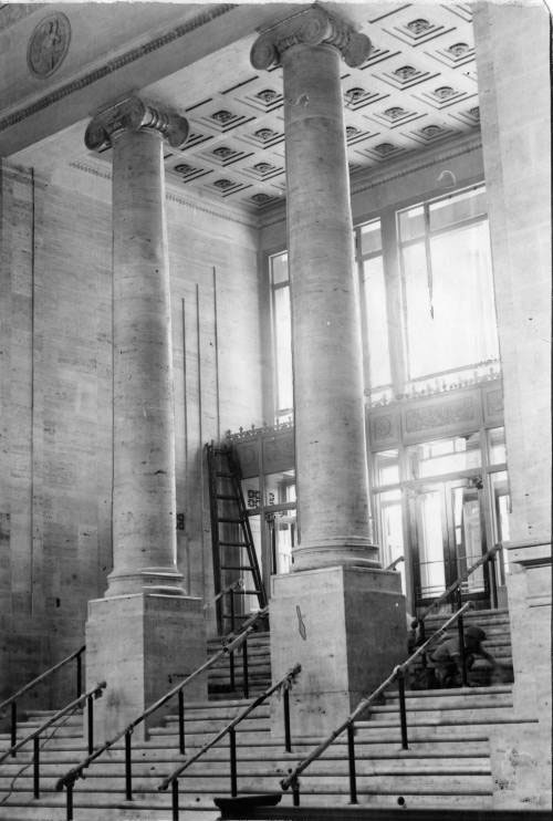 staircase leading into North Broad Station