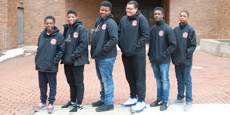 Students in Urban Youth Leadership Academy's first cohort