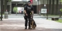 Office Doug Hotchkiss with K-9 officer Baron.