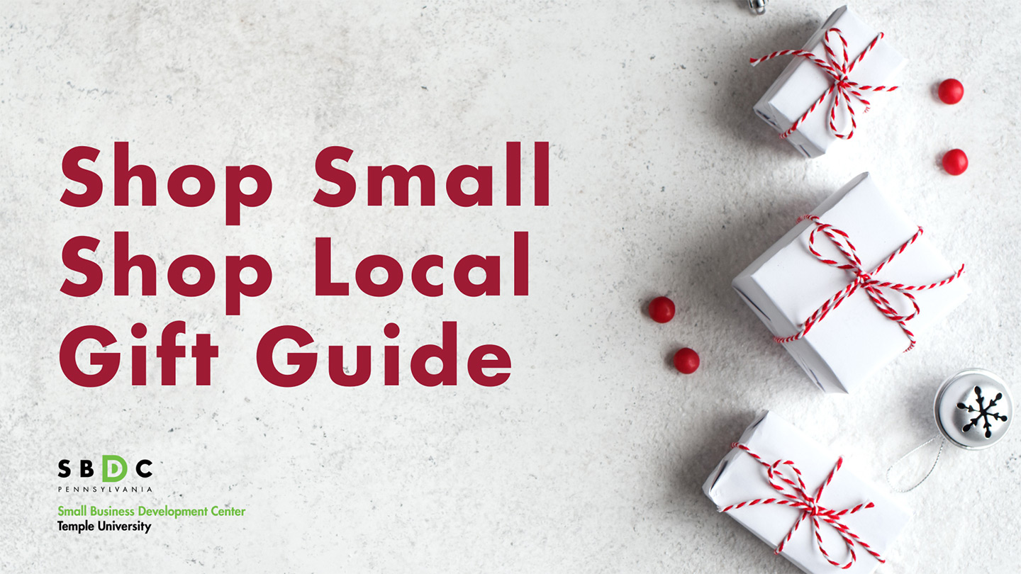 2023 Shop Small, Shop Local Gift Guide, Fox School of Business