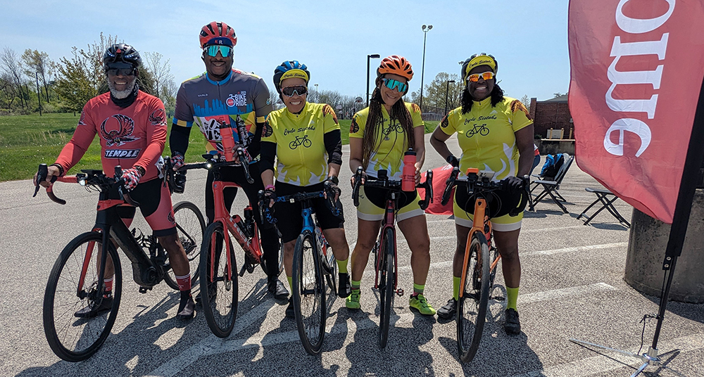 Temple University Bike Tour Participants