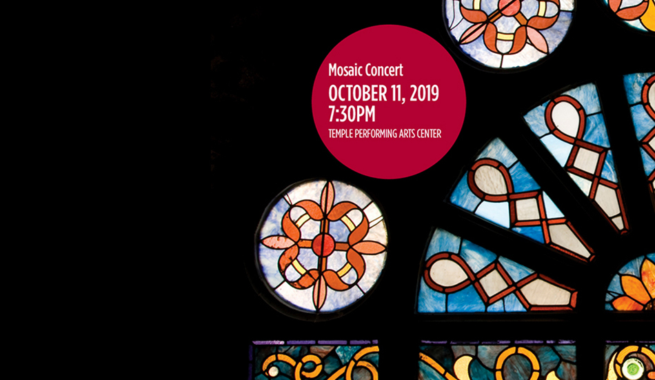 program cover for mosaic concert