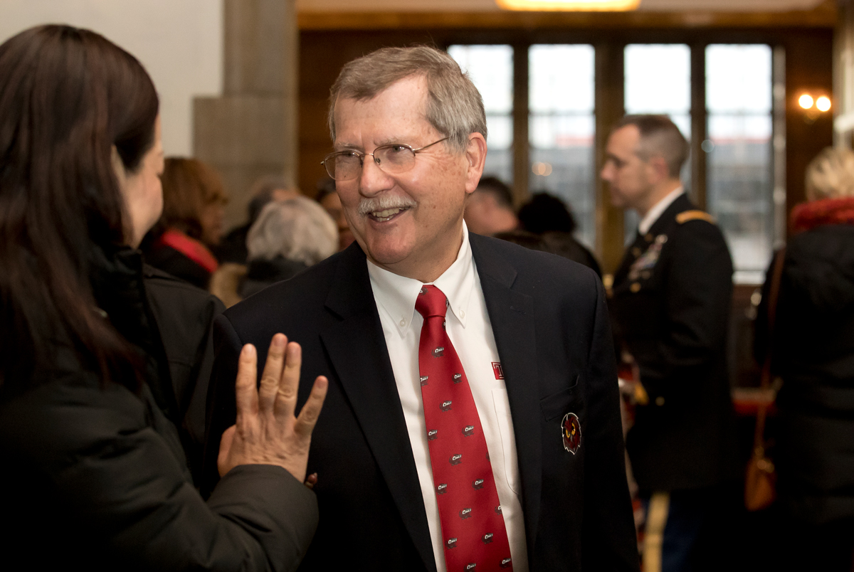 Temple President Richard Englert pictured.