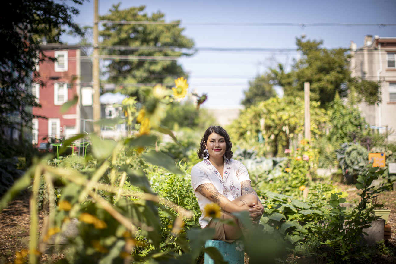 Cesali Morales, business manager at Norris Square Neighborhood Project, at Las Parcelas