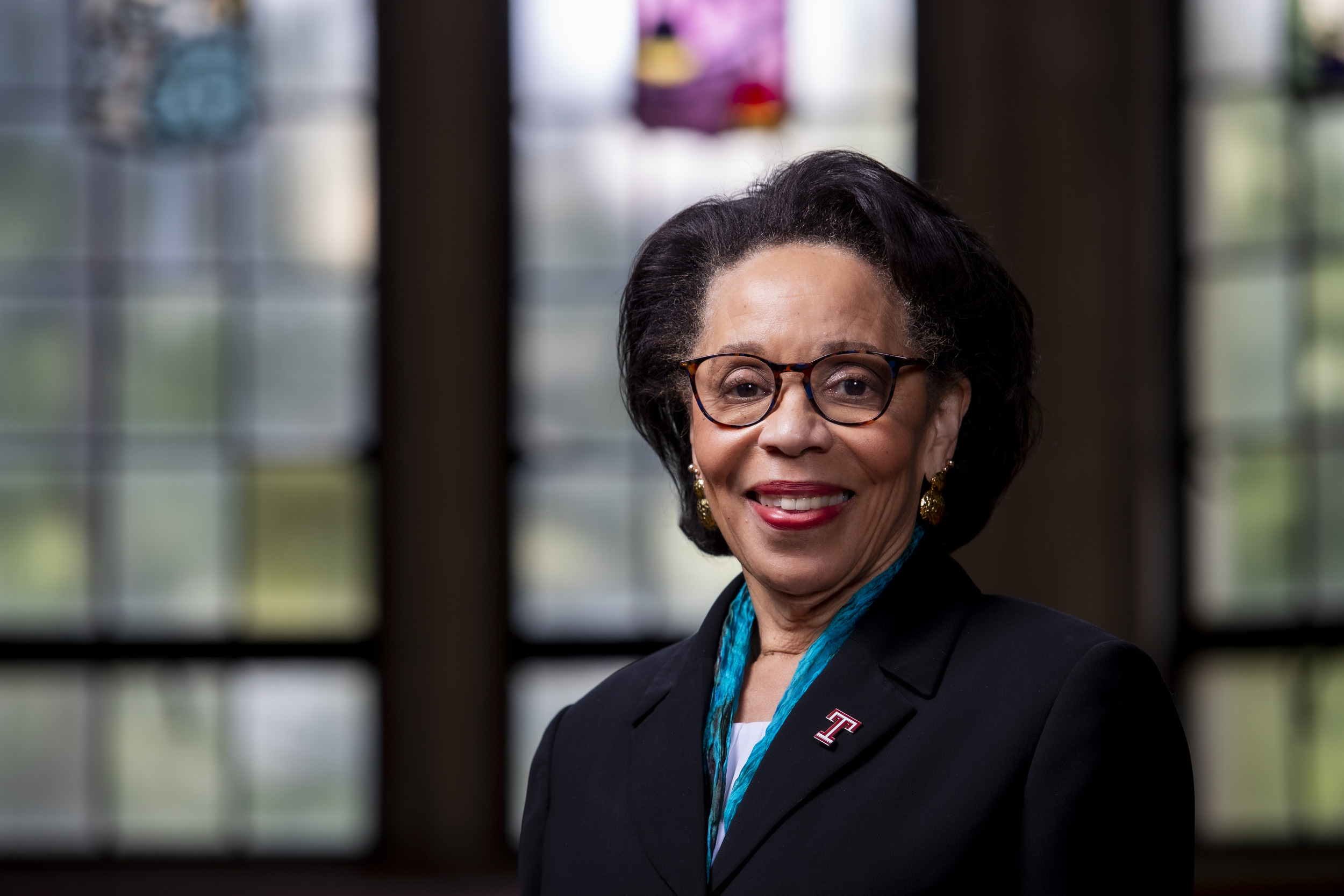 President JoAnne A. Epps in a navy suit