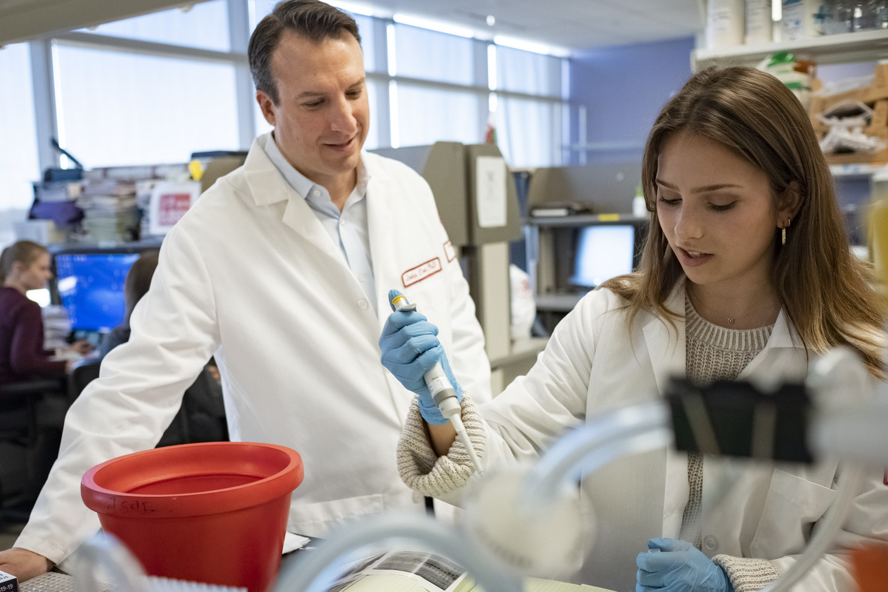 Medical researchers in the Aging + Cardiovascular Discovery Center