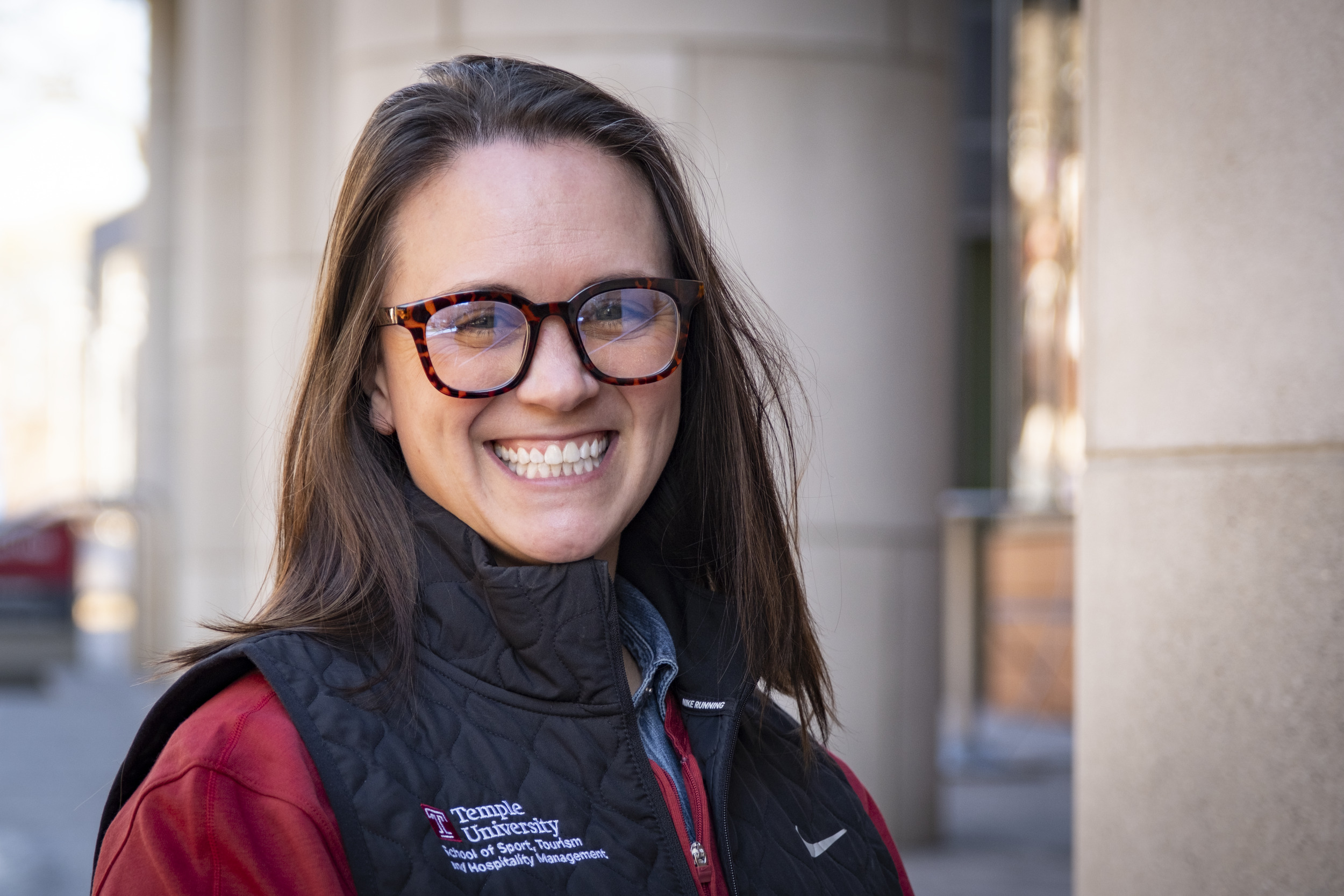 Image of Temple’s Elizabeth Taylor, researcher developing the JournAI app.