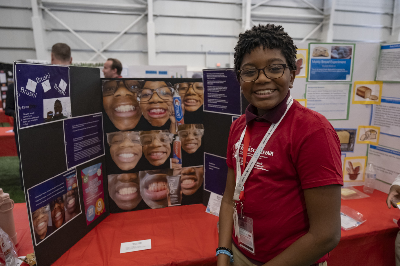  Image of a student at Temple’s George Washington Carver Science Fair. 