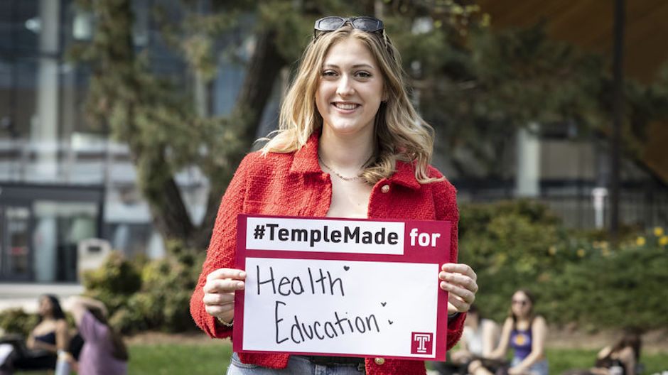 While at Temple, Meredith Kearney realized a career path in health education.