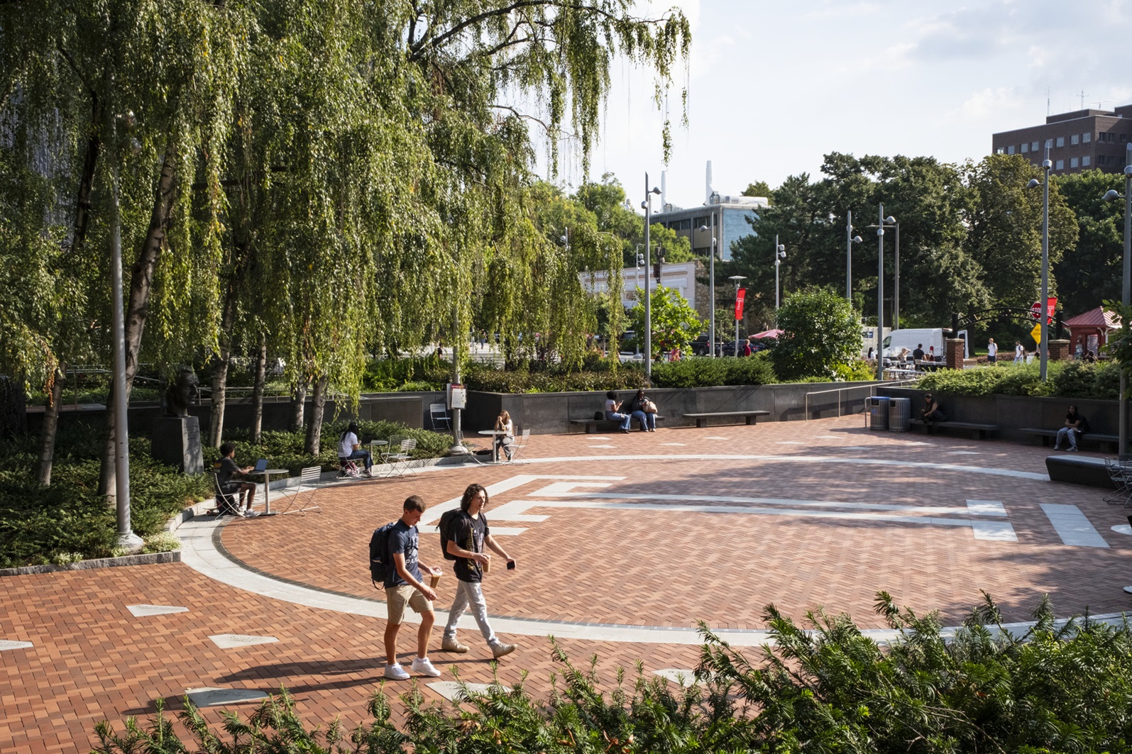 A campus show of Conwell Plaza.