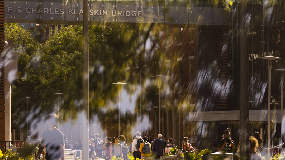 Students walking outside on Main Campus