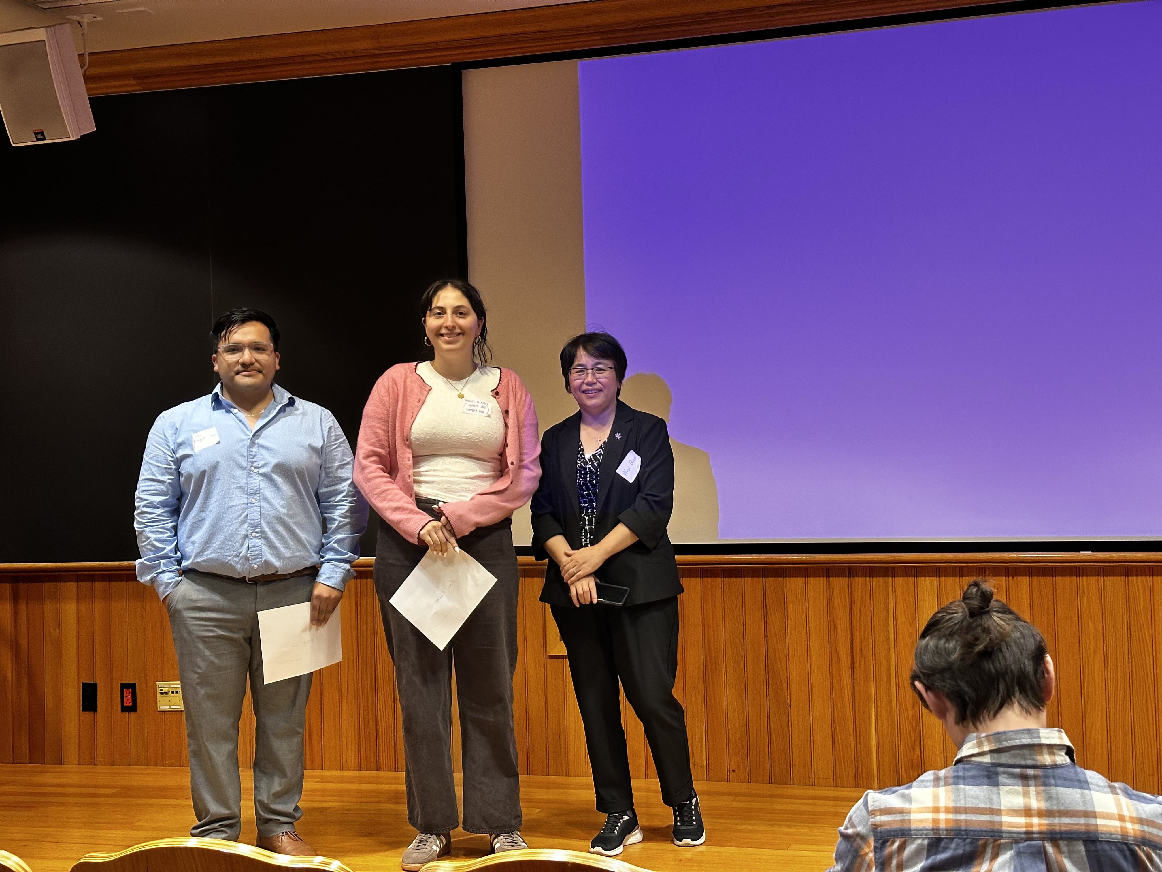 Marie Nikolov (center) at the ACS YCC meeting. 