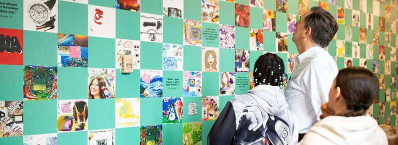 Philly Cares mural showcases artwork designed by school students