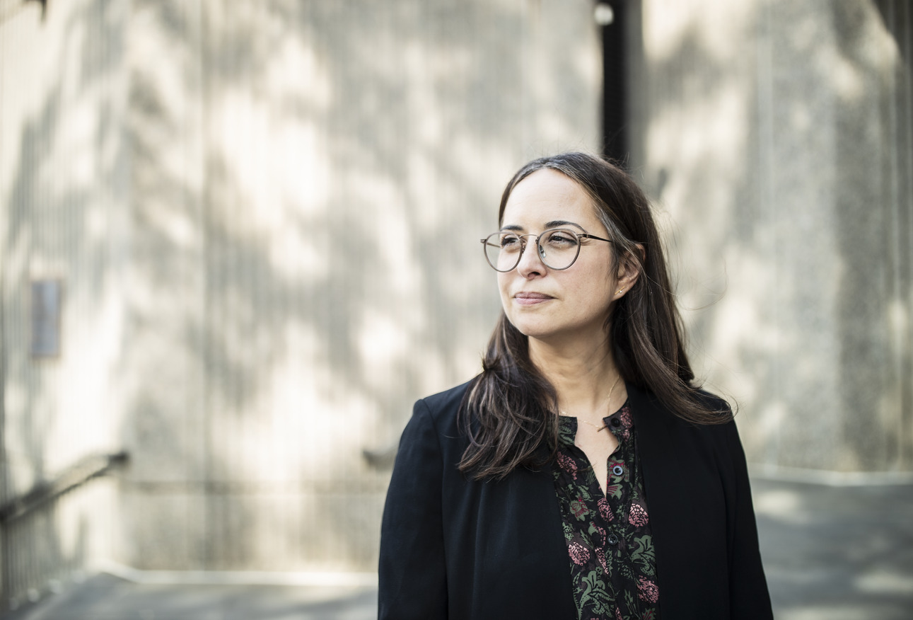 Rachel López outside of Beasley School of Law