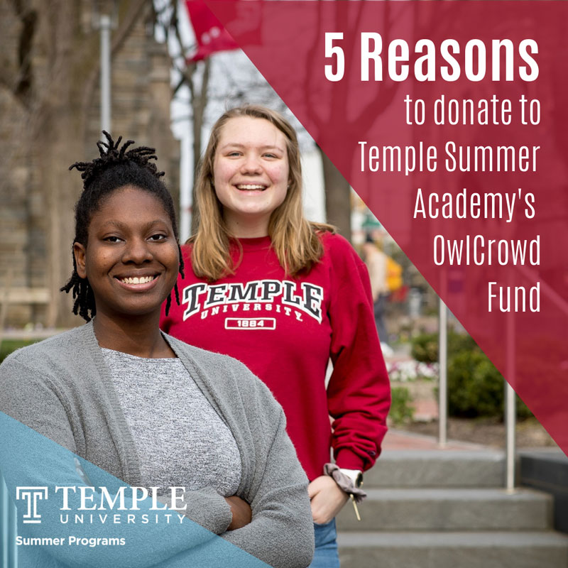 5 reasons to Donate to Summer Academy’s OwlCrowd Fund University