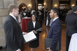 Fox students Bill Rennie, Khilna Vyas and Sean Massenburg