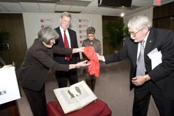 The unveiling of the 3 millionth volume