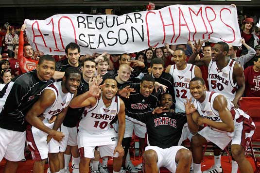 Temple University Basektball Regular Season Champs!