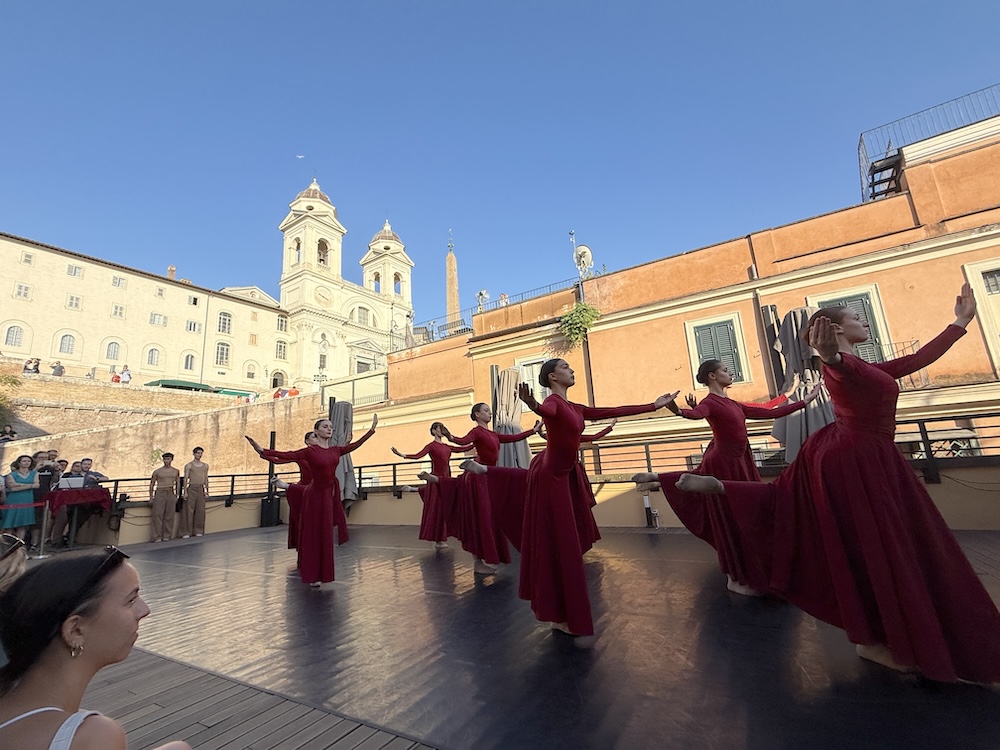 Ballet performance on the panoramic terrace