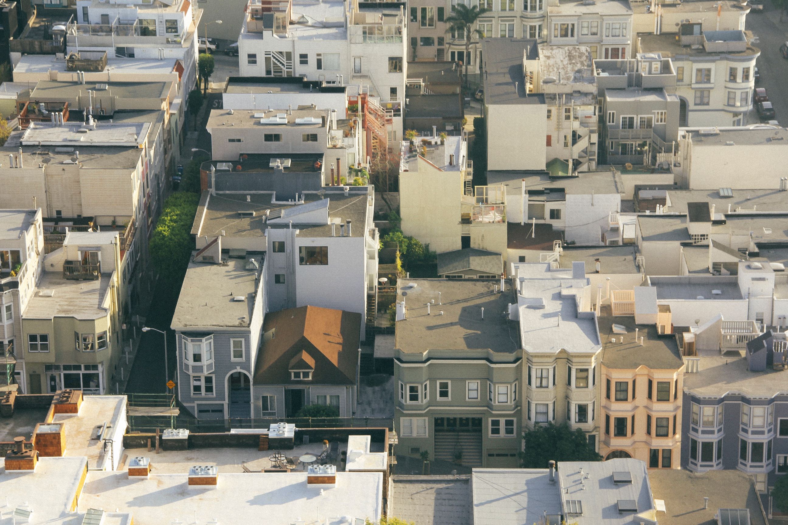 Neighborhood viewed from above