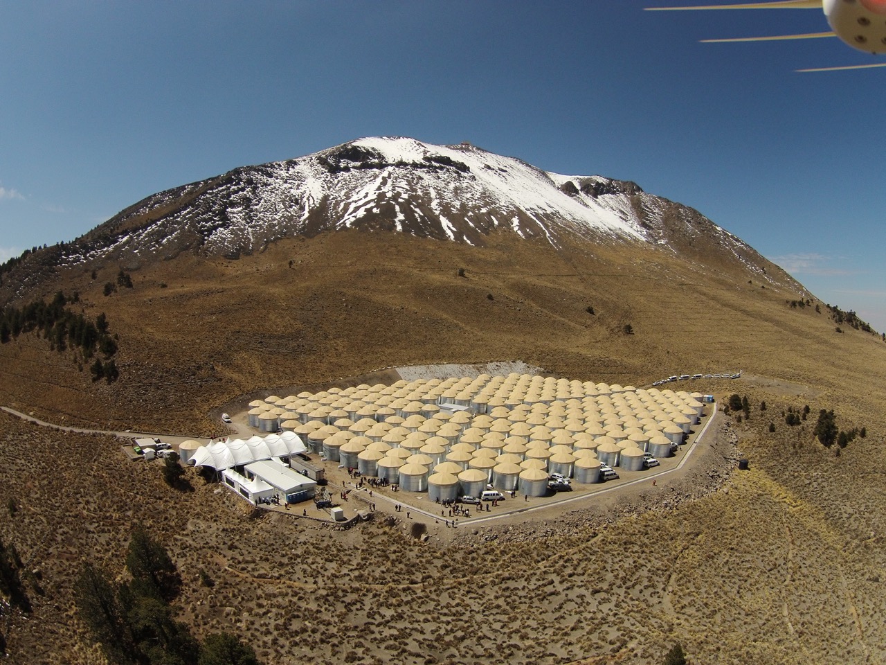 Photo of High-Altitude Water Cherenkov Observatory (HAWC) in Mexico