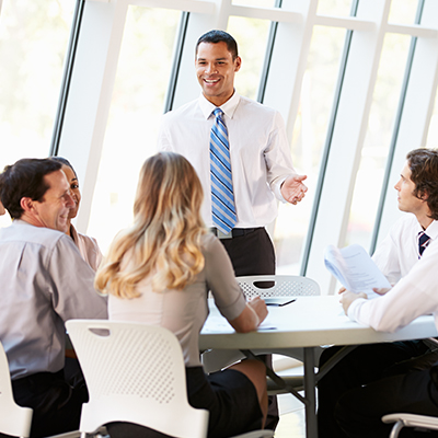 people working together in a group