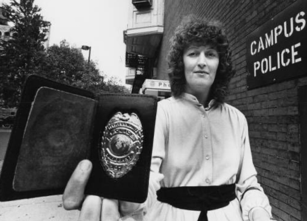 Eileen Bradley was one of the first women police officers at Temple and served the community for 50 years. 