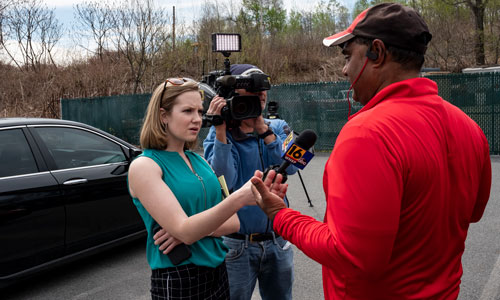 Cassie Semyon on the job in Scranton/Wilkes-Barre