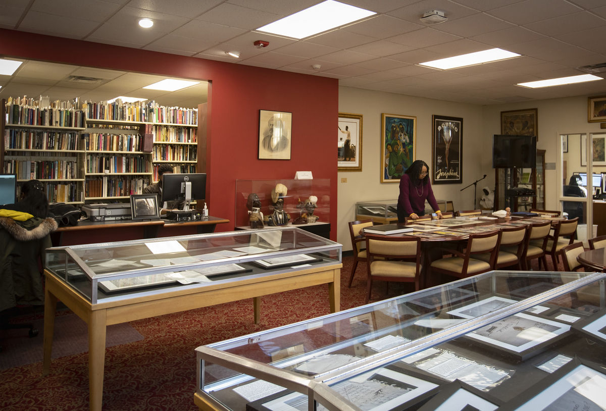 The inside of the Charles L. Blockson Afro-American Collection