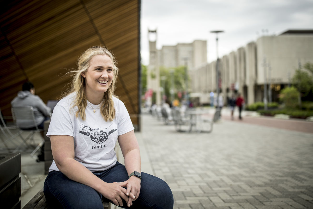 Temple student Morgan Rollins