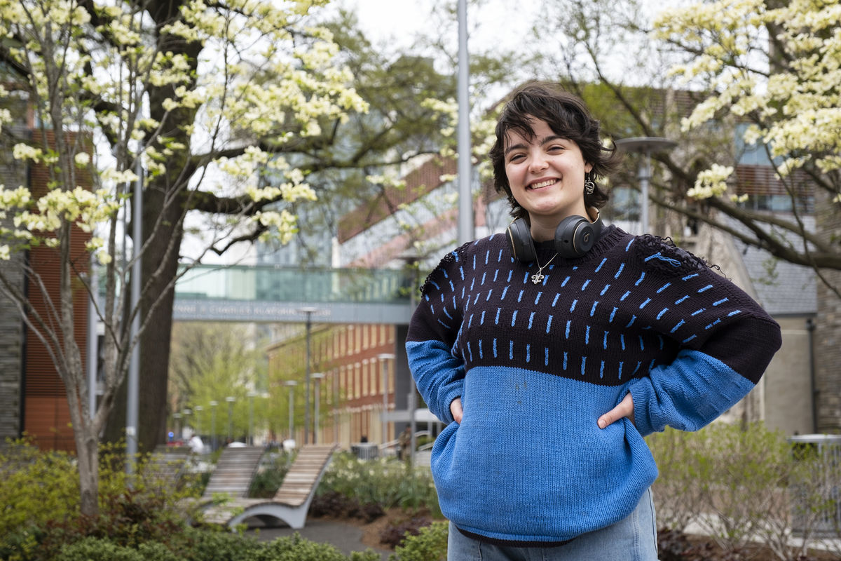 Image of Madeline Urbine standing outside.