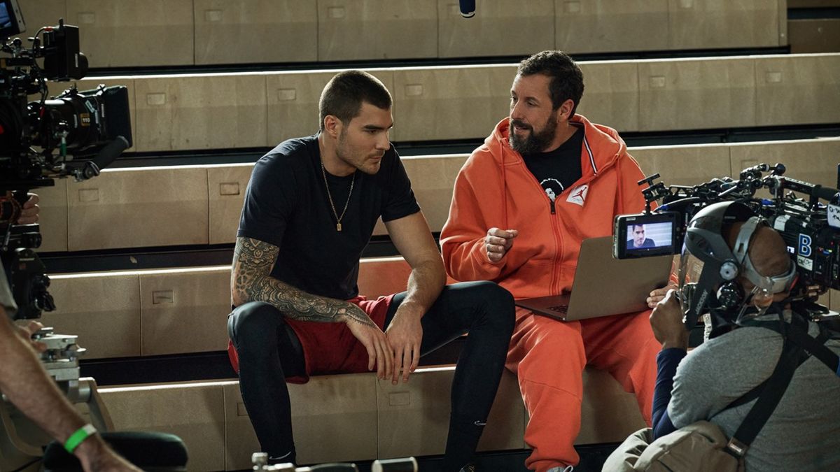 Adam Sandler Juancho Hernangomez BTS Hustle Netflix