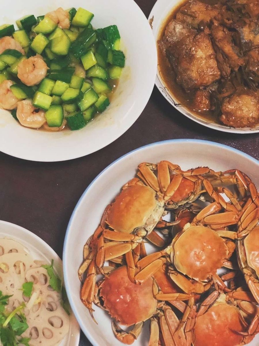 Image of various food on a table