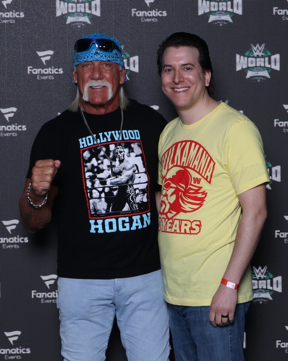 Michael Cavacini pictured with Hulk Hogan.