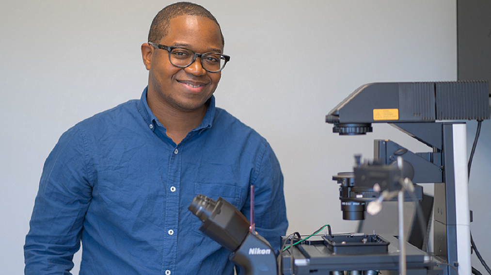 Image of PhD student at the College of Engineering, Jordan Langston.