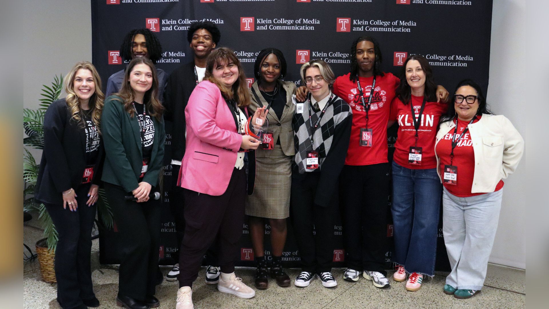 Winning team from The Philadelphia High School for Creative and Performing Arts (CAPA) at the Klein College Mock Pitch.