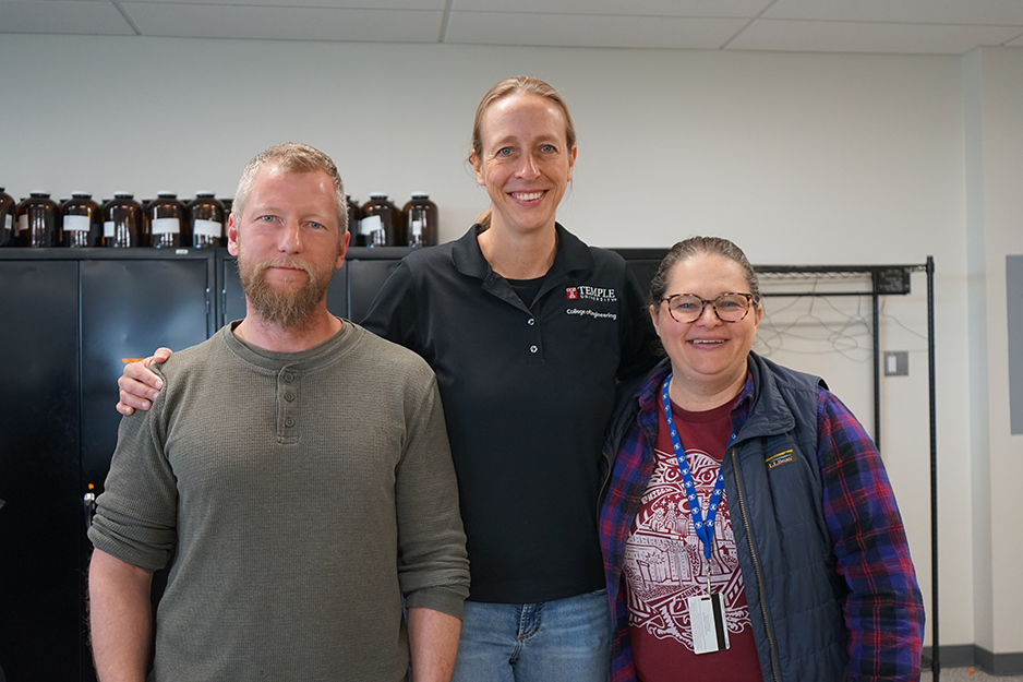 From left to right: Jason D`Ambrosia, Dr. Eve Walters, Chandra Graham