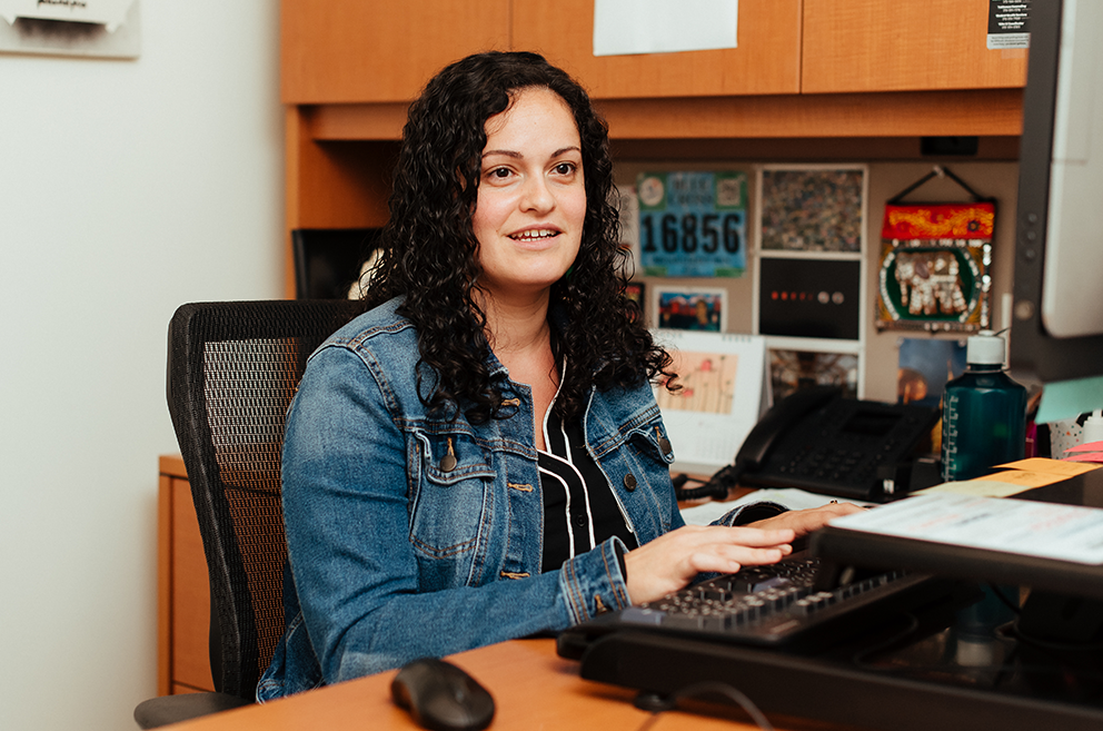 Leslie Silva in her office