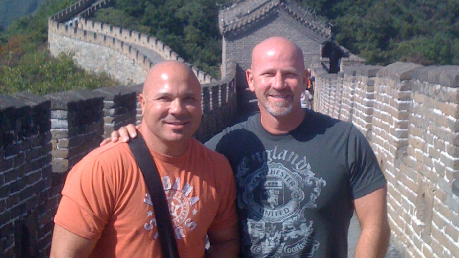 Dr. Douglas Mest, BS ’85, MD ’88 and his husband Mark Pelekakis