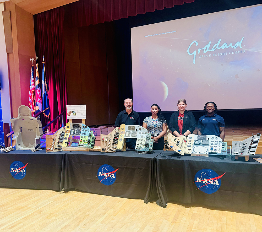 From left to right: Mark Calhoun, Dr. Denise Cervantes, Lynn Doepping, Ian Patterson