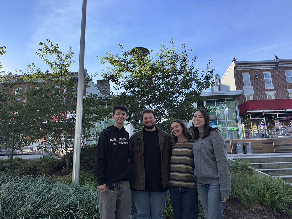 The SEES E-Board from left to right: Jacob Perna, Secretary; Zach Silverglade, Co-President; Katie Gibson, Co-President; Cara Rydzewski, STARS Coordinator 