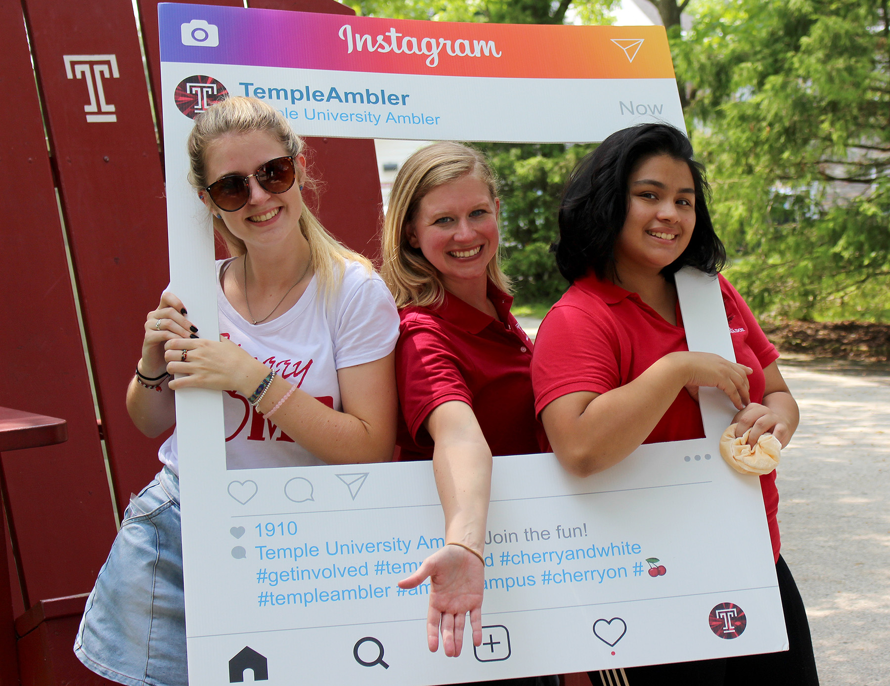 Student have fun at Temple University Ambler