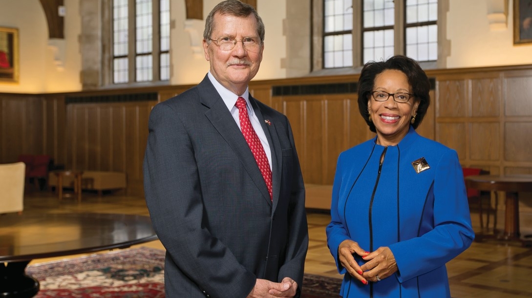 President Richard M. Englert and Provost JoAnne A. Epps