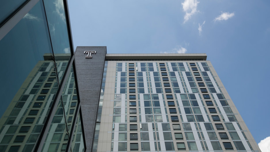 view of Morgan Hall at Temple University