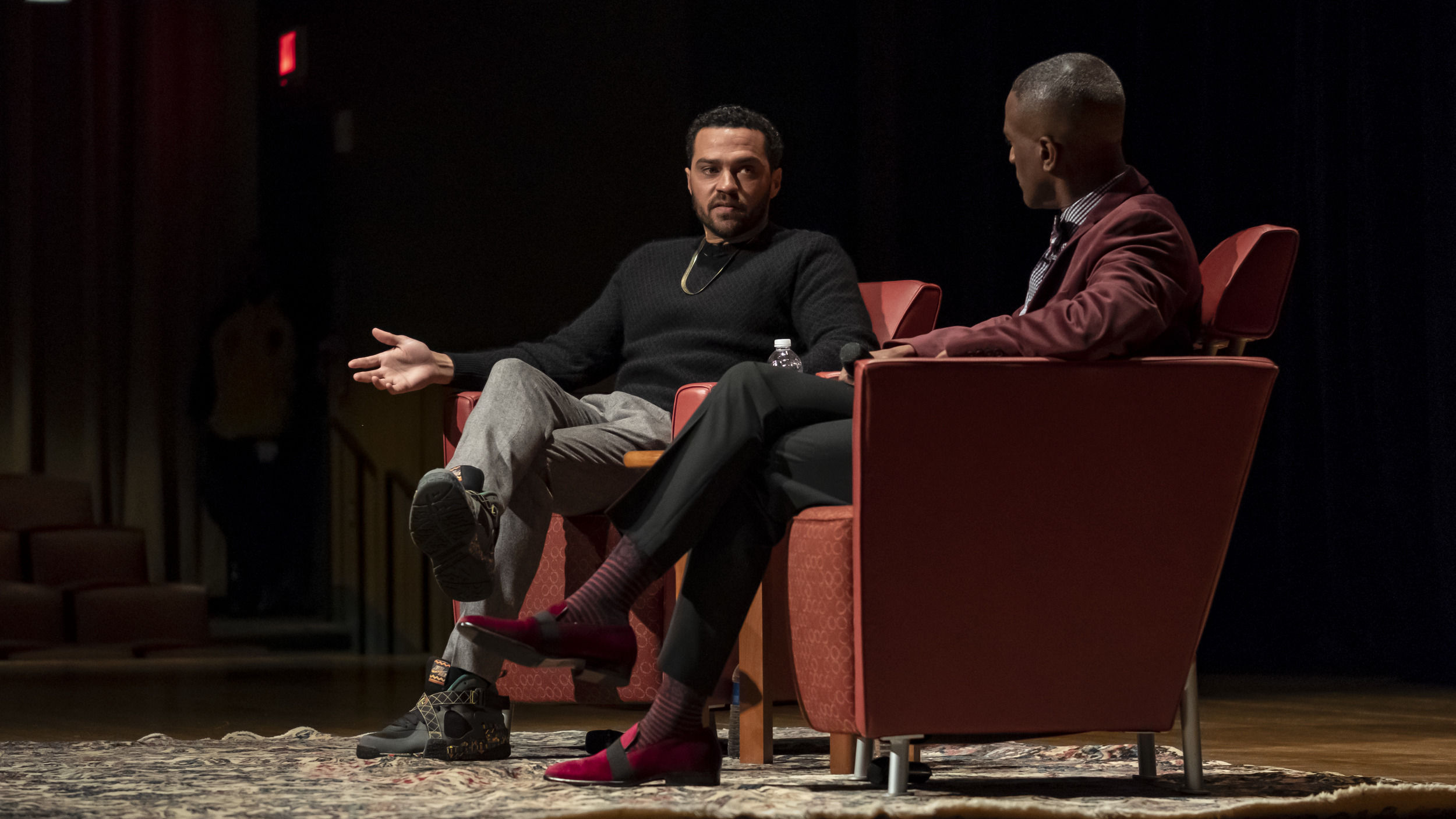 Actor Jesse Williams on campus in 2019.