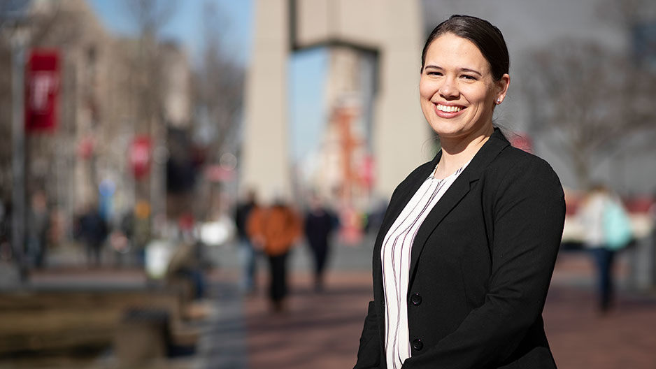 Megan Maxwell on campus