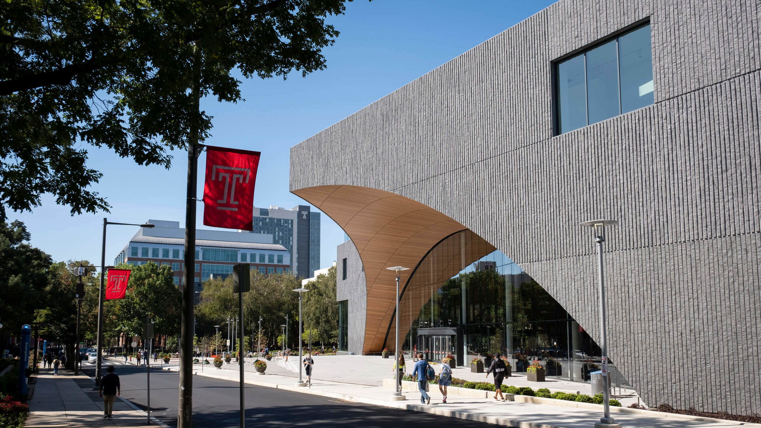 A view of Charles Library