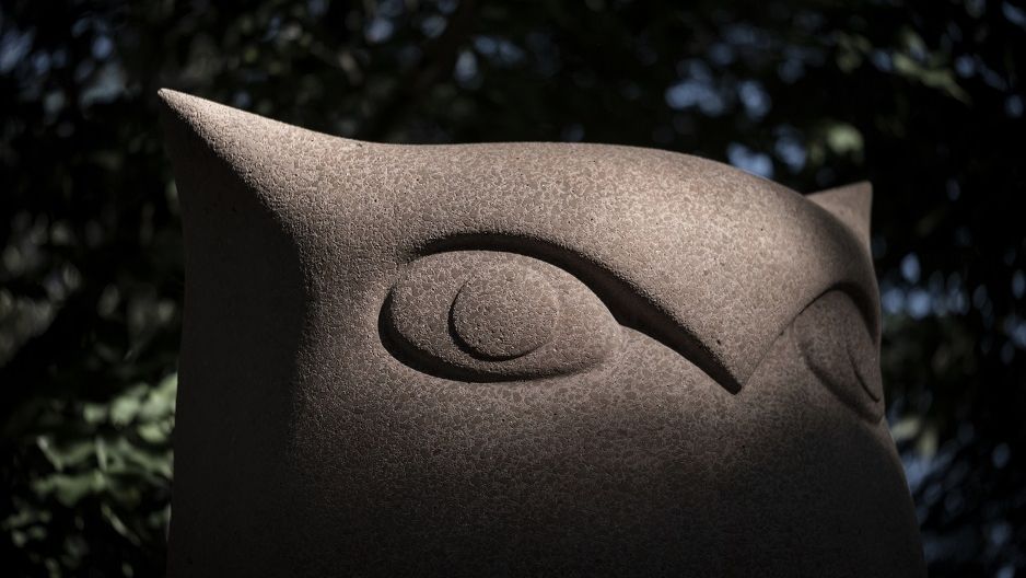 The alumni Owl statue on Main Campus. 