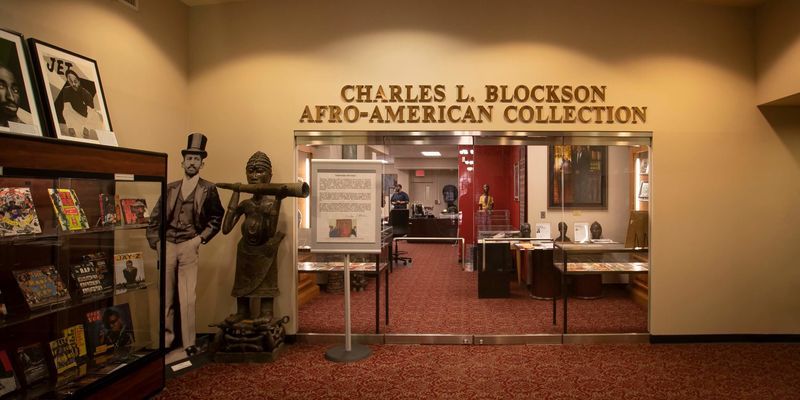 The entrance to the Charles L. Blockson Afro-American Collection