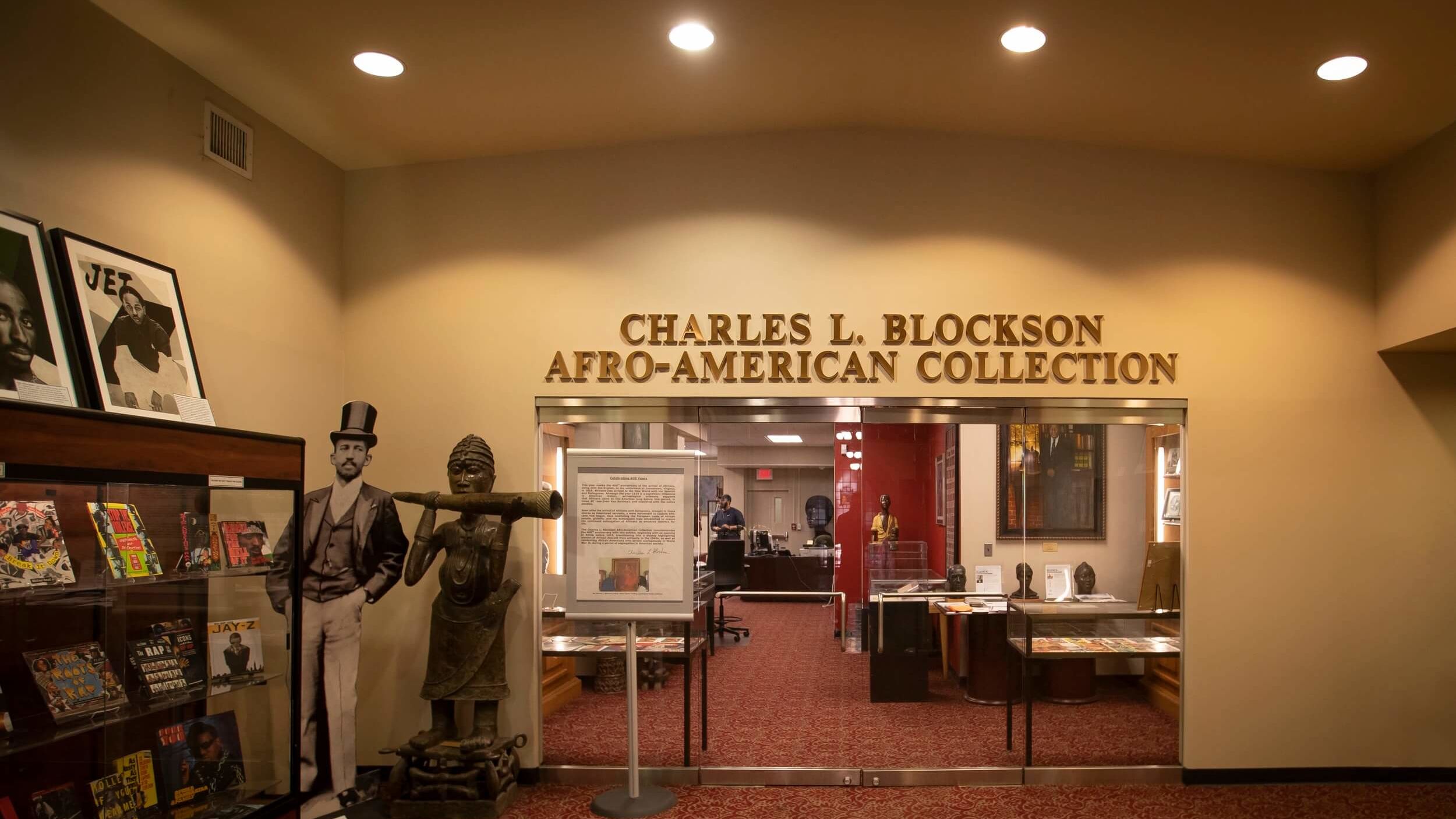 The entrance to the Charles L. Blockson Afro-American Collection